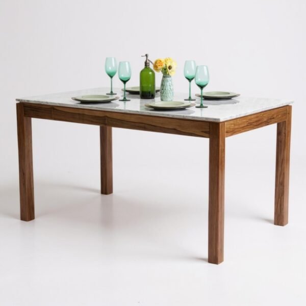 Mesa de comedor de marmol carrara