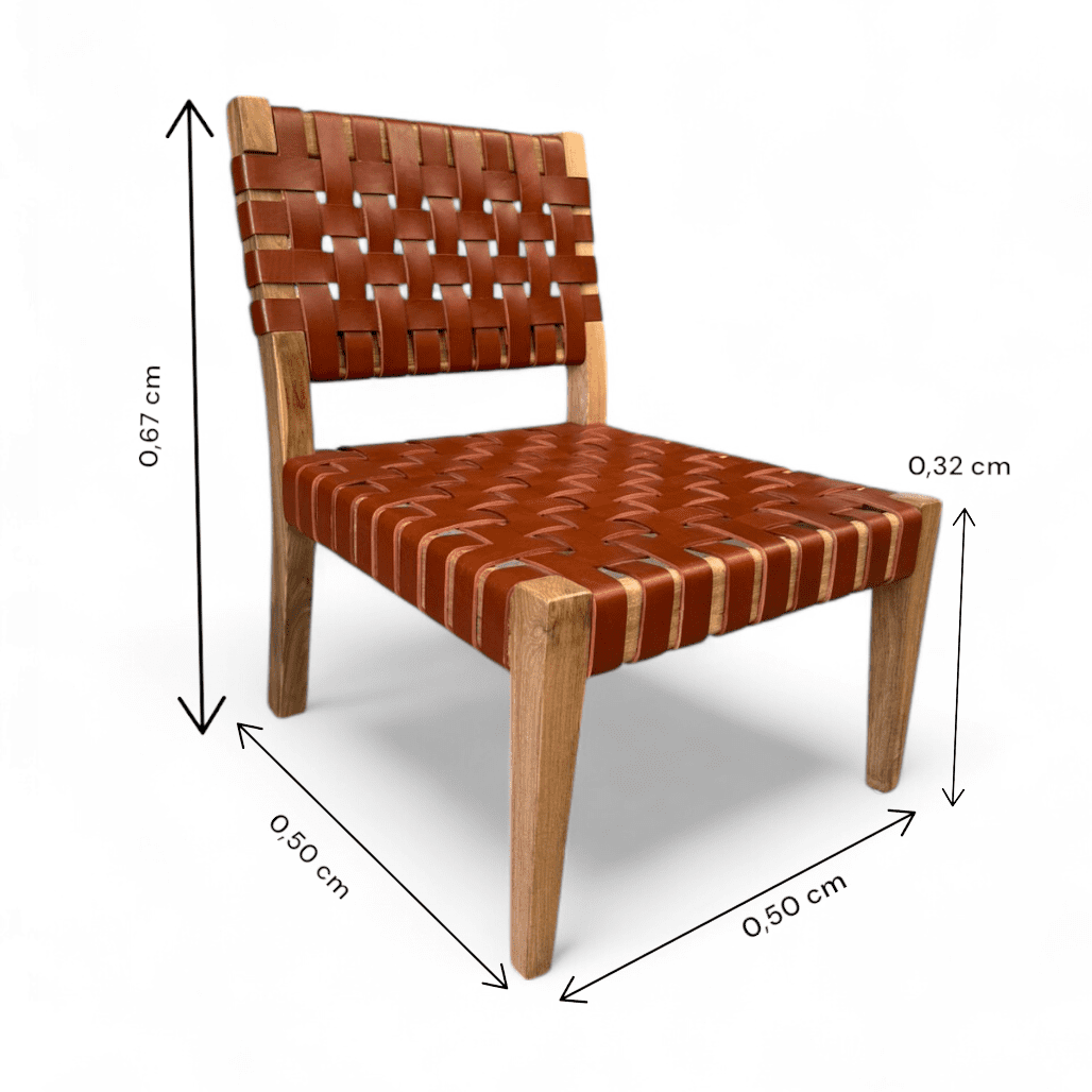 Sillon Matero Tejido en Cuero - Imagen 7